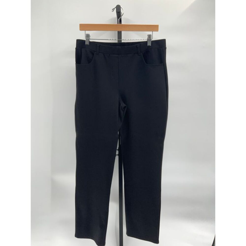 Quince Women’s Ultra-Stretch Straight Leg 4-Pocket Black Pants